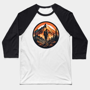 I Love Hiking Baseball T-Shirt